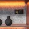 Розетка с заземлением и шторками (черный матовый) W1171108