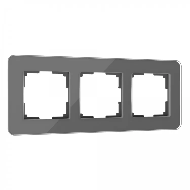Рамка на 3 поста Elite (графит, стекло) W0032440