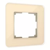 Рамка из стекла на 1 пост Elite айвори W0012443