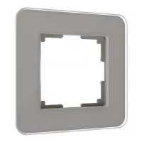 Рамка из стекла на 1 пост Elite дымчатый W0012417