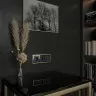 Рамка на 3 поста Baguette (черный/латунь) W0032852