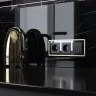 Рамка на 3 поста Baguette (черный/латунь) W0032852