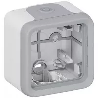 Коробка для накладного монтажа Legrand Plexo с мембранными сальниками на 1 пост