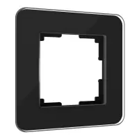 Рамка на 1 пост Elite (черный, стекло) W0012448