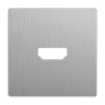 Накладка для розетки HDMI (серебряный рифленый) WL09-HDMI-CP