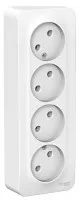 Розетка четверная Schneider Electric Blanca без заземления без шторок с изолир. пластиной