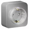 Розетка Schneider Electric Blanca с заземлением со шторками с компактн. изолир. пластиной