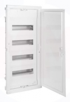 Шкаф Legrand Nedbox в нишу на 48(54) модулей с шинами (белая дверь)