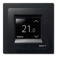 Терморегулятор Devireg Touch c датчиком пола и воздуха (черный)