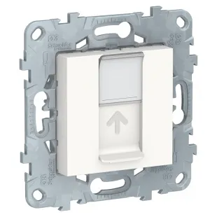 Розетка компьютерная RJ45 Unica New кат. 6 (белый)