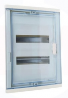 Шкаф Legrand Nedbox в нишу на 24(28) модулей с шинами (прозрачная дверь)