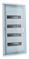 Шкаф Legrand Nedbox в нишу на 48(54) модулей с шинами (прозрачная дверь)