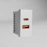 Модульная розетка USB тип A+C W1272701