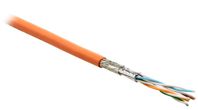 Hyperline SSTP4-C6-PATCH-INDOOR Кабель витая пара, экранированная SSTP (S/FTP), категория 6, 4 пары (26 AWG), многожильный (patch), FR-PVC