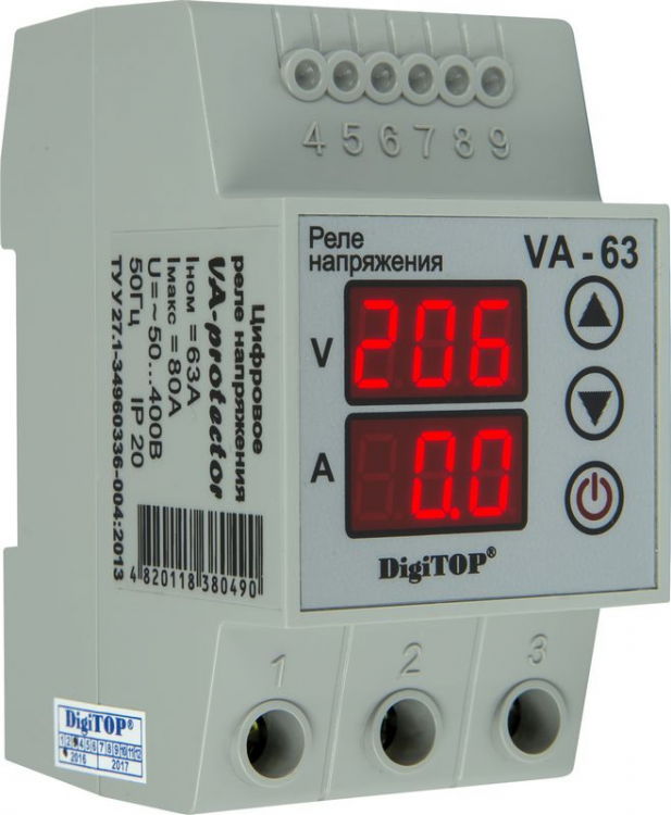 Реле напряжения VA-63A DigiTOP