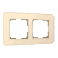 Рамка на 2 поста Elite (айвори, стекло) W0022443