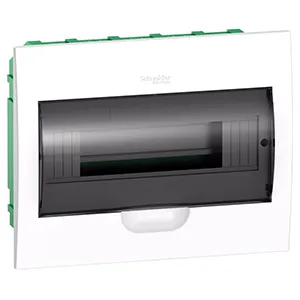 Бокс в нишу Schneider Electric City9 на 12 мод. с прозрачной дверью с клеммниками N+PE