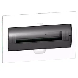Бокс в нишу Schneider Electric City9 на 18 мод. с прозрачной дверью с клеммниками N+PE
