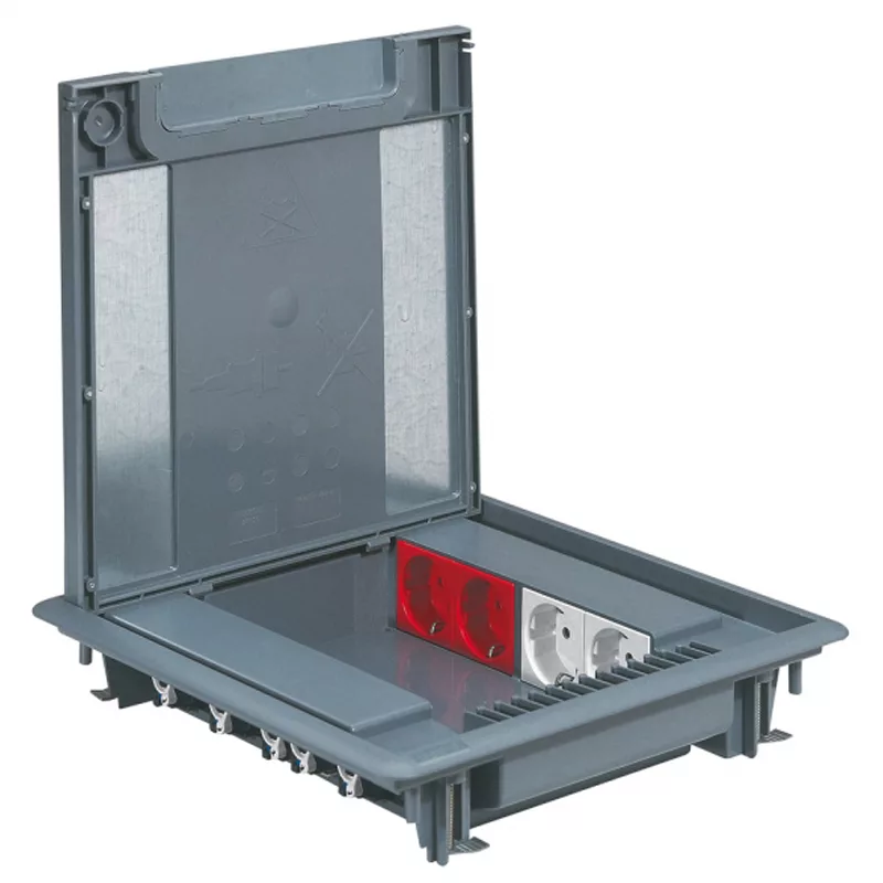 Напольный лючок Legrand DLP floor 16мод. гл.50мм под покрытие серый