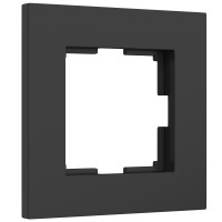 Рамка на 1 пост Slab (черный матовый) W0012908
