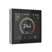 Умный сенсорный терморегулятор с LCD дисплеем (дымчатый) W1851104