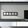 Рамка на 5 постов Slab (черный софт) W0052908
