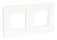 Рамки Unica Studio Color двухместная (белый)