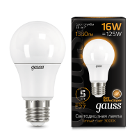 Светодиодная лампа Gauss LED 16Вт. Е27 (теплый свет)