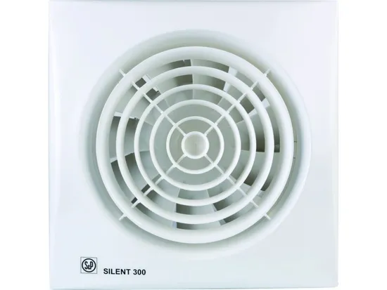 Вентилятор малошумный, белый, S&P SILENT-300 CZ 