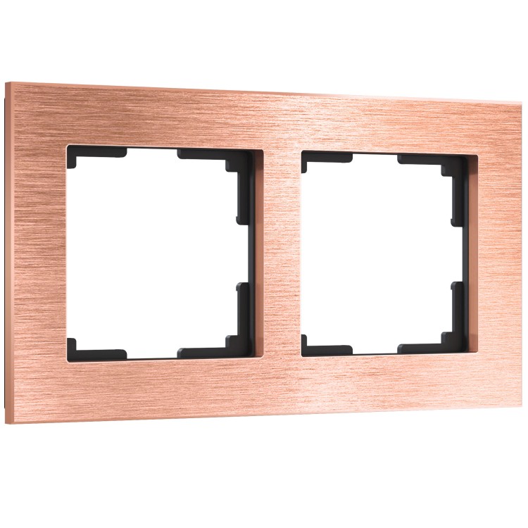 Рамка на 2 поста Aluminium (бронза) W0021712