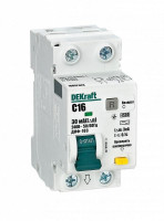 Диф. автомат 2п  4,5кА хар-ка С тип АC ДИФ-103 DEKraft