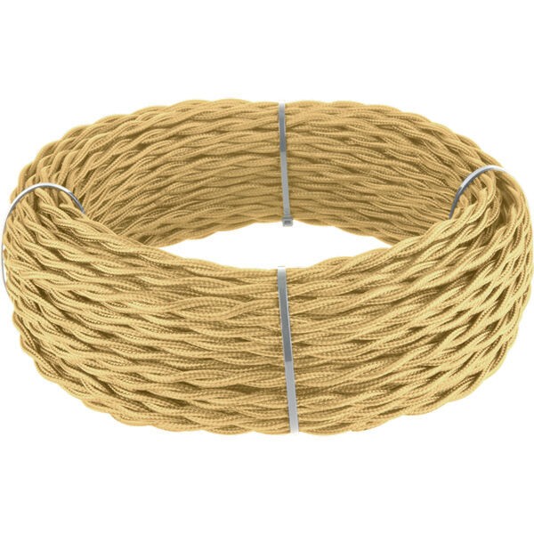 W6453347/ Ретро кабель витой 3х2,5 (золотой песок) под заказ 20 м W6453347