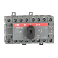 OT40F4C Реверсивный рубильник 4-полюсный 40А (с ручкой) ABB 1SCA104934R1001