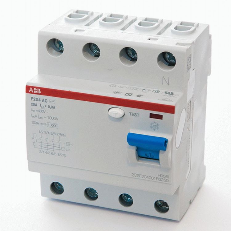 УЗО трехфазное ABB серии F204 10kA