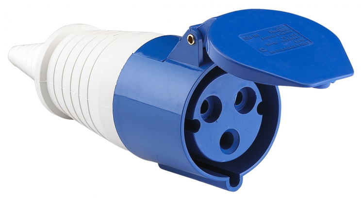 Розетка 223 переносная 2Р+РЕ 32А 220В IP44 TDM