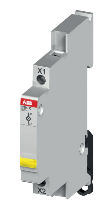 Лампа индикации ABB E219-E желтая 115-250В AC переменного тока 0,5 модуля
