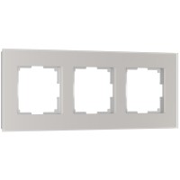 Рамка на 3 пост Senso (дымчатый, стекло soft-touch) W0033117