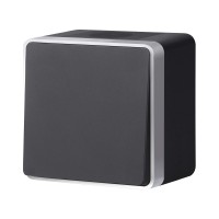 W5010234/ Выключатель одноклавишный влагозащищенный Gallant (черный с серебром) W5010234 W5010234/ Выключатель одноклавишный влагозащищенный Gallant (черный с серебром) W5010234