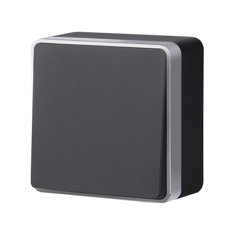 Выключатель одноклавишный Gallant черный с серебром W5010034 W5010034 Выключатель одноклавишный Gallant черный с серебром W5010034 W5010034