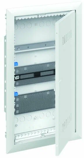 Шкаф ABB UK630MVB мультимедиа (без розетки) с дверью с вентиляционными отверстиями в 3 ряда и с DIN-рейкой