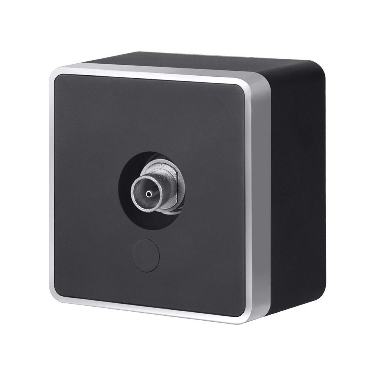 ТВ-розетка оконечная Gallant черный с серебром W5083034 W5083034 ТВ-розетка оконечная Gallant черный с серебром W5083034 W5083034