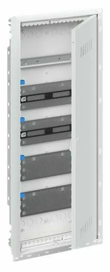 Шкаф ABB UK650MVB мультимедиа (без розетки) с дверью с вентиляционными отверстиями в 5 ряда и с DIN-рейкой
