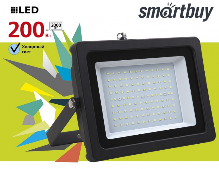 Светодиодный (LED) прожектор 200w-6500k